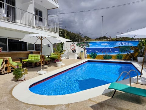 Property building, Patio, Day, Pool view, Swimming pool