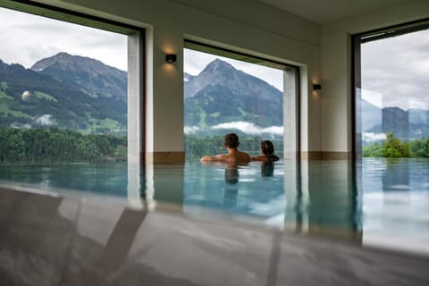 People, Natural landscape, Guests, Mountain view, Pool view, Swimming pool
