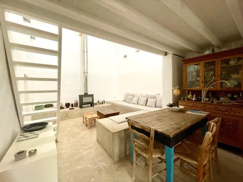 Property building, Living room, Dining area