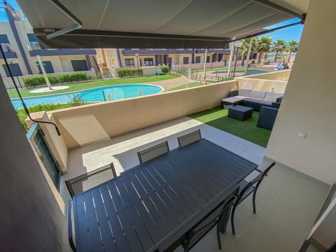 Off site, Balcony/Terrace, Dining area, Pool view, Swimming pool