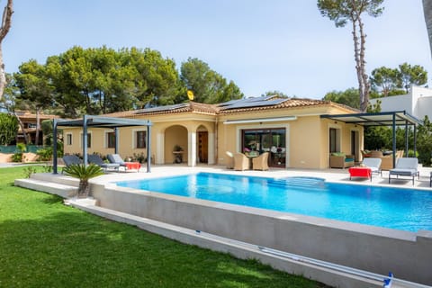 Property building, Living room, Swimming pool