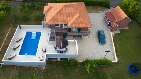 Patio, Bird's eye view, Pool view, Swimming pool, sunbed