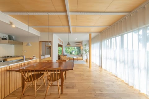 Kitchen or kitchenette, Living room, Dining area