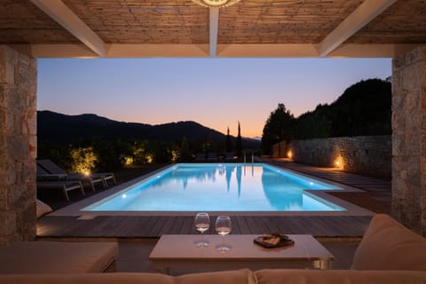 Swimming pool, Sunset