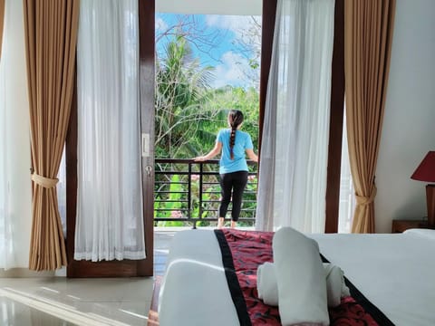Bed, Natural landscape, Balcony/Terrace, Photo of the whole room, Bedroom, Mountain view
