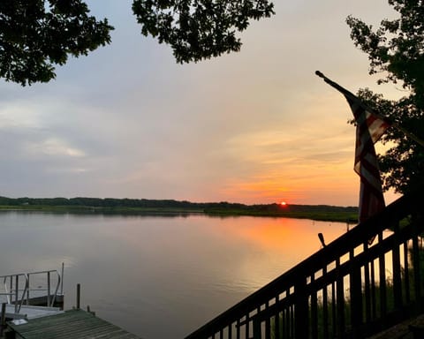 Natural landscape, Lake view, River view, Sunset