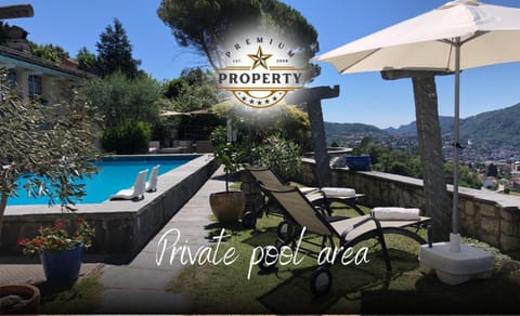 Property building, Day, Natural landscape, Mountain view, Pool view, Swimming pool, sunbed