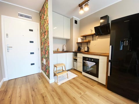 Kitchen or kitchenette, dishwasher, oven, stove