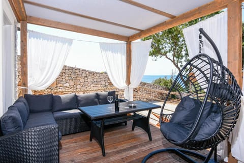 Patio, Natural landscape, Seating area, Sea view