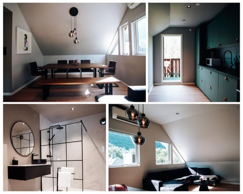 Bathroom, Living room, Dining area, kitchen
