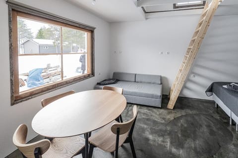 Living room, Seating area, Dining area