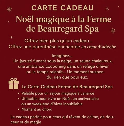 La Ferme de Beauregard SPA -LANARCE 07660 - jacuzzi et sauna House in Auvergne-Rhône-Alpes