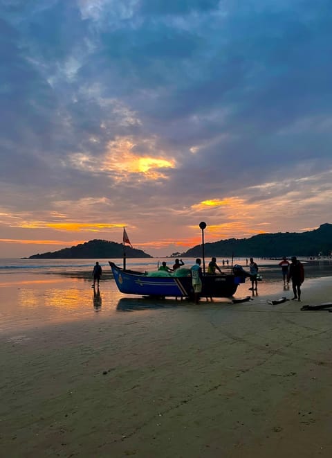 Natural landscape, Beach, Sea view, Sunset