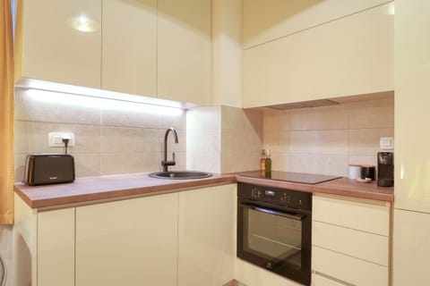 Kitchen or kitchenette, dishwasher, toaster