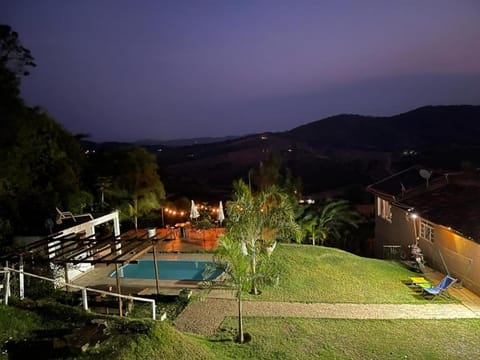 Night, Natural landscape, Mountain view, Pool view, Swimming pool