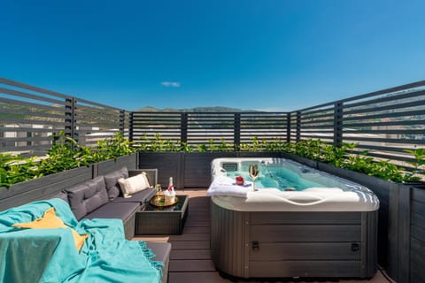 Hot Tub, View (from property/room), Balcony/Terrace, Balcony/Terrace, sunbed