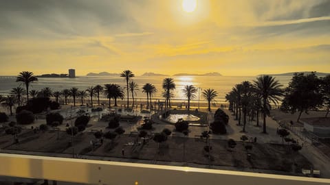 Natural landscape, Sea view, Sunset