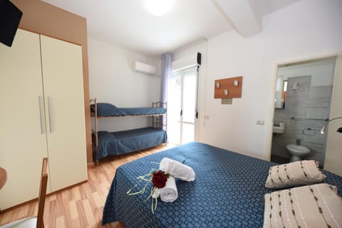 Photo of the whole room, bunk bed