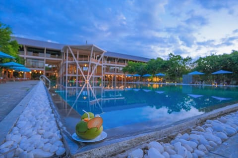 Property building, Pool view, Swimming pool, Sunset