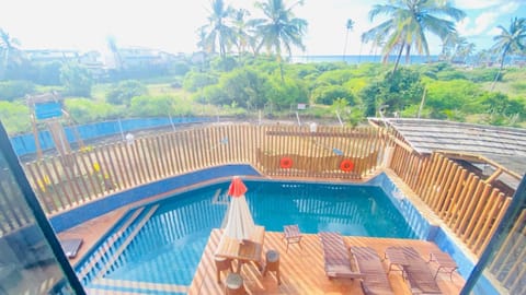 Patio, Day, Natural landscape, Pool view, Swimming pool