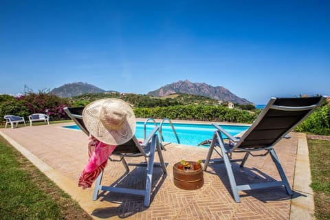 Day, Natural landscape, Mountain view, Swimming pool, sunbed