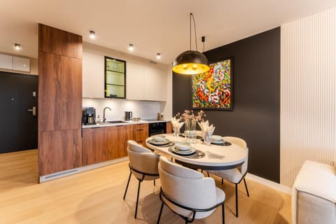 Kitchen or kitchenette, Living room, Dining area