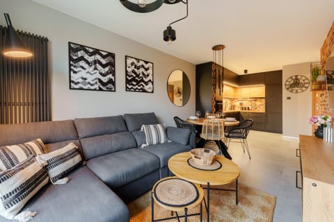 Kitchen or kitchenette, Living room, Seating area