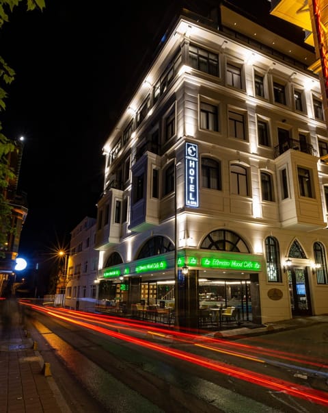 Property building, Night, Quiet street view