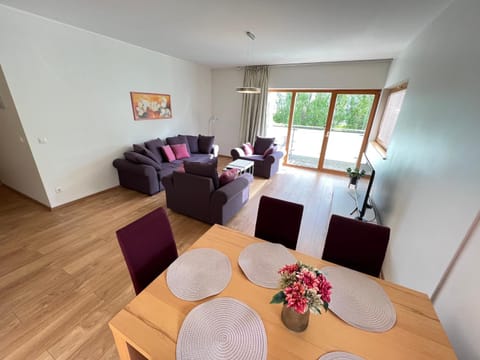 Living room, Seating area, Dining area