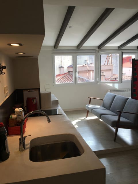 Kitchen or kitchenette, Living room