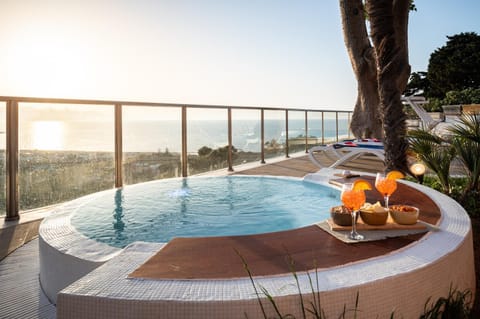Swimming pool, Sunset