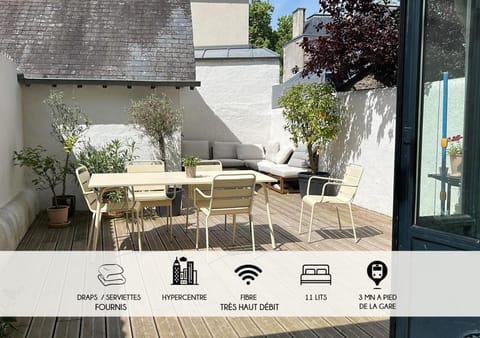 "Demeure de Charme" Hyper Centre - 6 chambres - 11 voyageurs - Châteaux de la Loire House in Tours