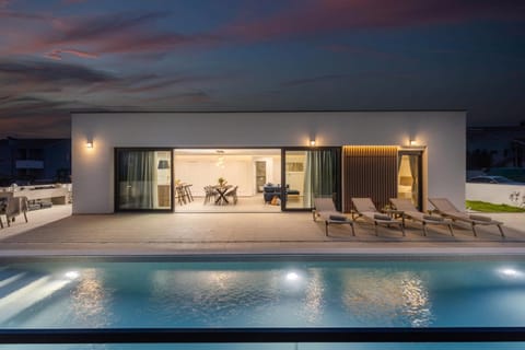 Swimming pool, Sunset