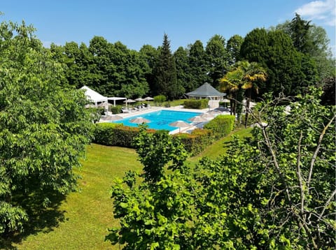 Natural landscape, Garden, Garden view, Pool view, Swimming pool
