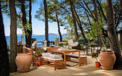 Patio, Seating area, Garden view, Sea view
