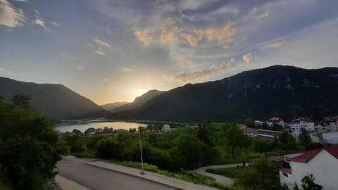 Natural landscape, Mountain view, Sunset