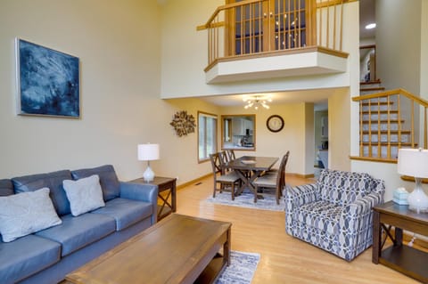 Coloma Escape with Fire Pit Less Than 1 Mi to Lake! House in Lake Michigan Beach