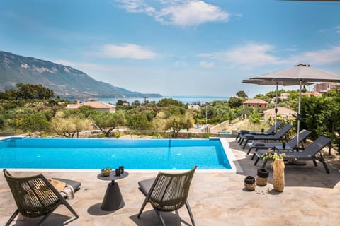 Patio, Pool view, Sea view, Swimming pool