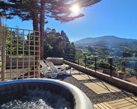 Hot Tub, Hot Tub, Balcony/Terrace, Spa and wellness centre/facilities, Mountain view, sunbed