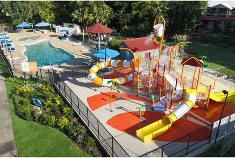 Property building, Property logo or sign, Aqua park, Pool view, Swimming pool