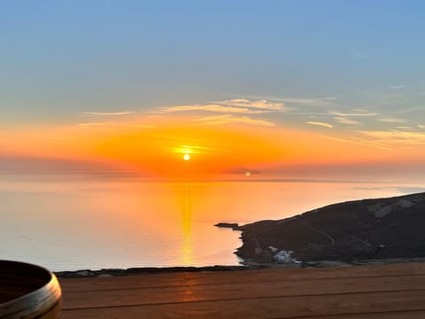 Natural landscape, Sea view, Sunset