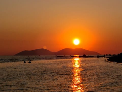 Natural landscape, Beach, Sea view, Sunrise, Sunset