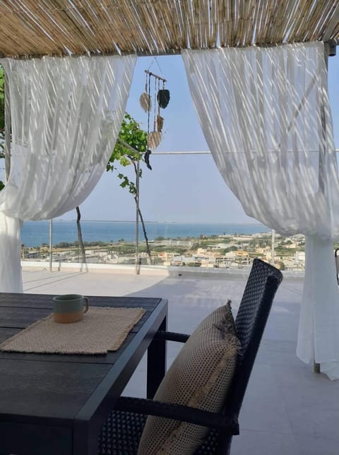View (from property/room), Balcony/Terrace, Seating area, Sea view