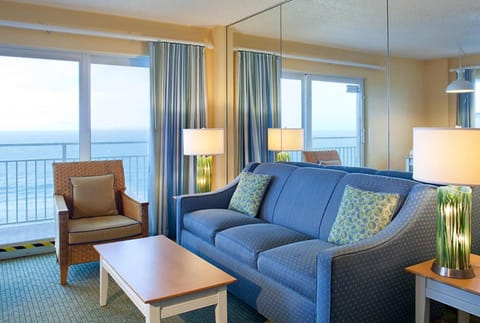 Balcony/Terrace, Living room, Seating area, Sea view