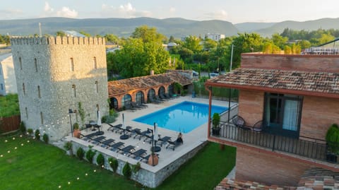 Property building, Day, Natural landscape, Mountain view, Pool view, Swimming pool
