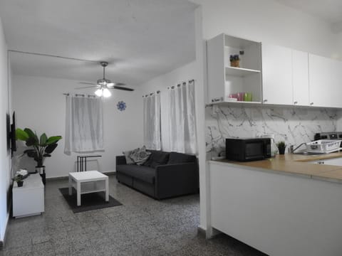 Living room, kitchen