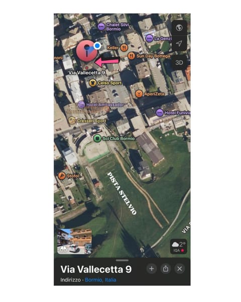 Neve monolocale, ottima posizione, posto auto. Apartment in Bormio