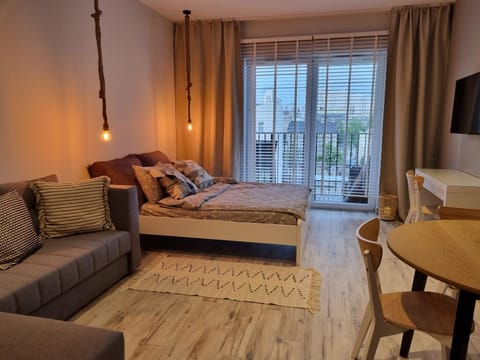 Bed, Living room, Photo of the whole room, Seating area