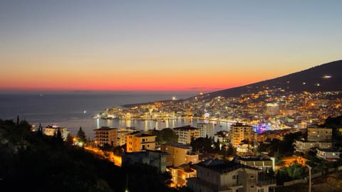 Nearby landmark, Night, Natural landscape, City view, Mountain view, Sea view, Sunset