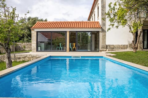Property building, Living room, Swimming pool
